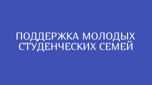 Помощь студенческим и молодым семьям с детьми 1